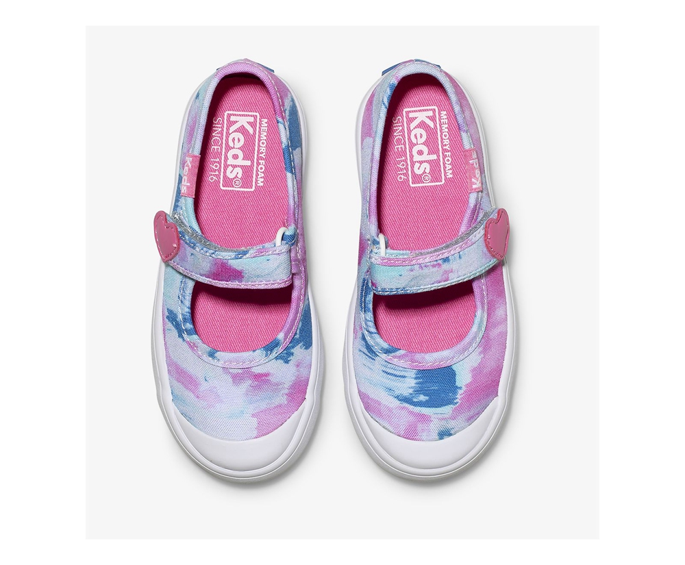 Slip Ons Keds Enfant Blanche/Rose - Harper - 702-RIJUEO